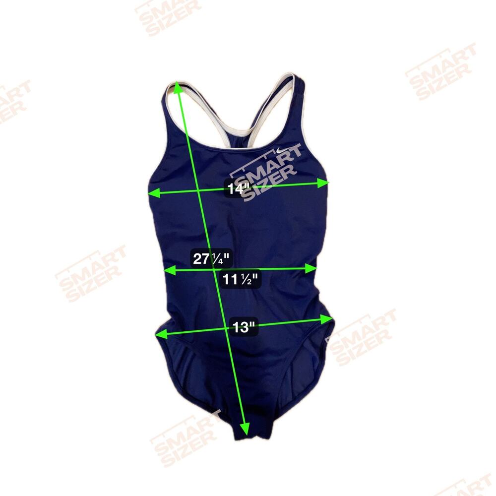 Nike Onepiece Swimsuit Powerback Sz M Blue Embroidered‎ Swoosh Dive Swim NWOT - Picture 8 of 8